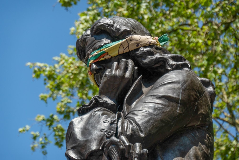 Edward Colston statue in Bristol replaced by sculpture of Black Lives Matter protester