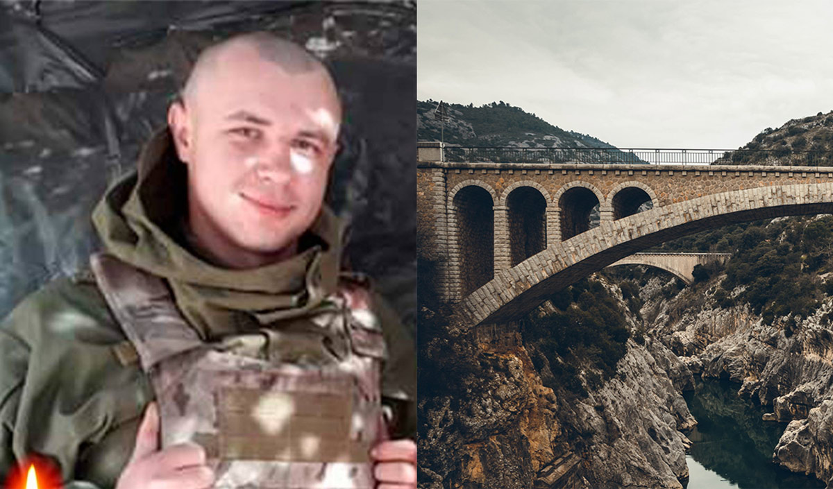 Heroic Ukrainian soldier blows himself up with a bridge to stop Russian tanks