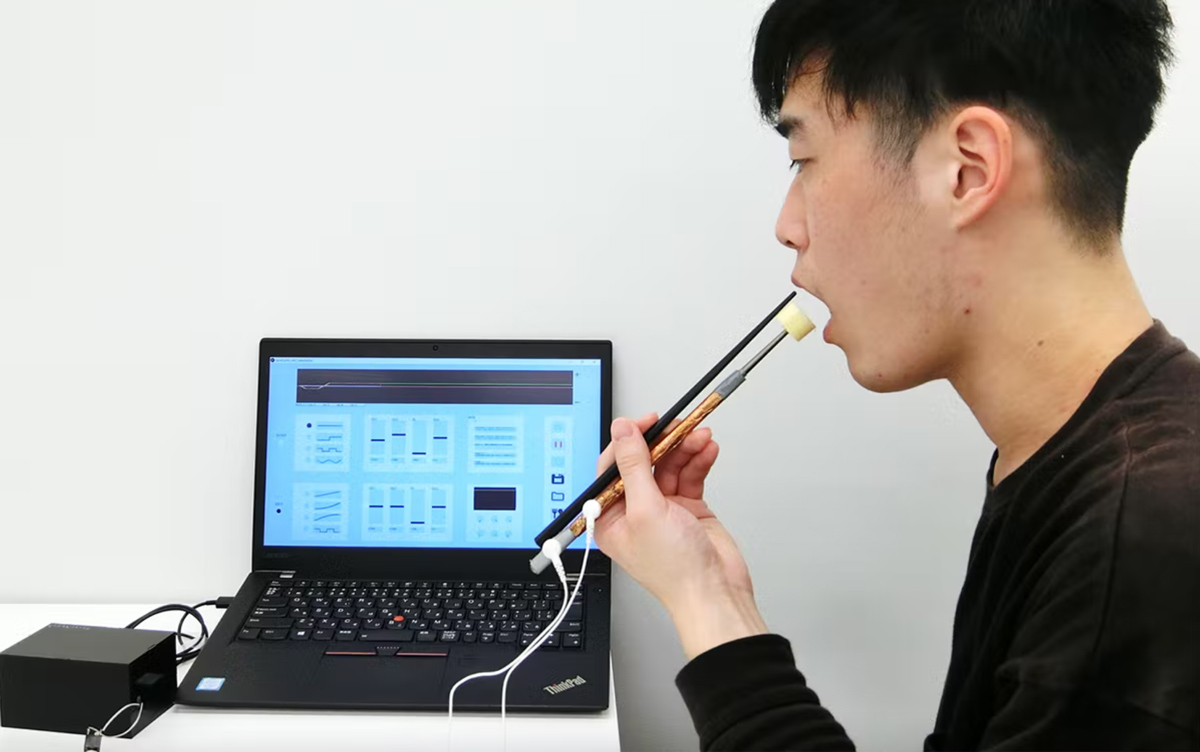 A salty situation: Japan invents electric shock chopsticks that trick your tongue into tasting salt
