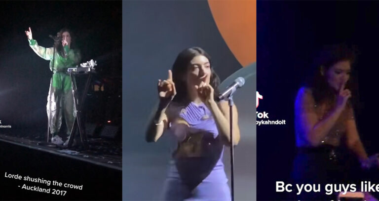 Lorde keeps on shushing crowds at her concerts and the internet has already turned her into a meme