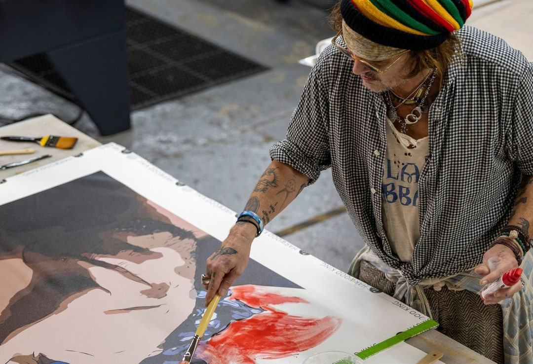 Johnny Depp raises £3 million as his debut art collection sells out in  hours - SCREENSHOT