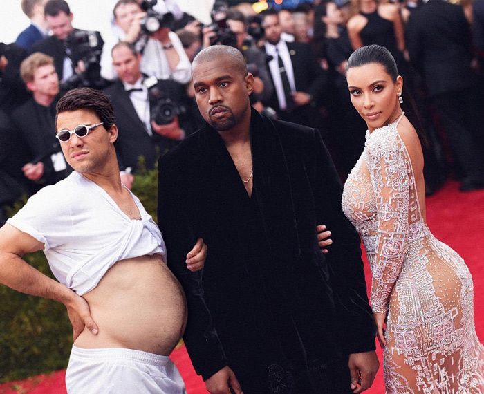 Random guy hilariously photoshops himself into the lives of famous celebrities