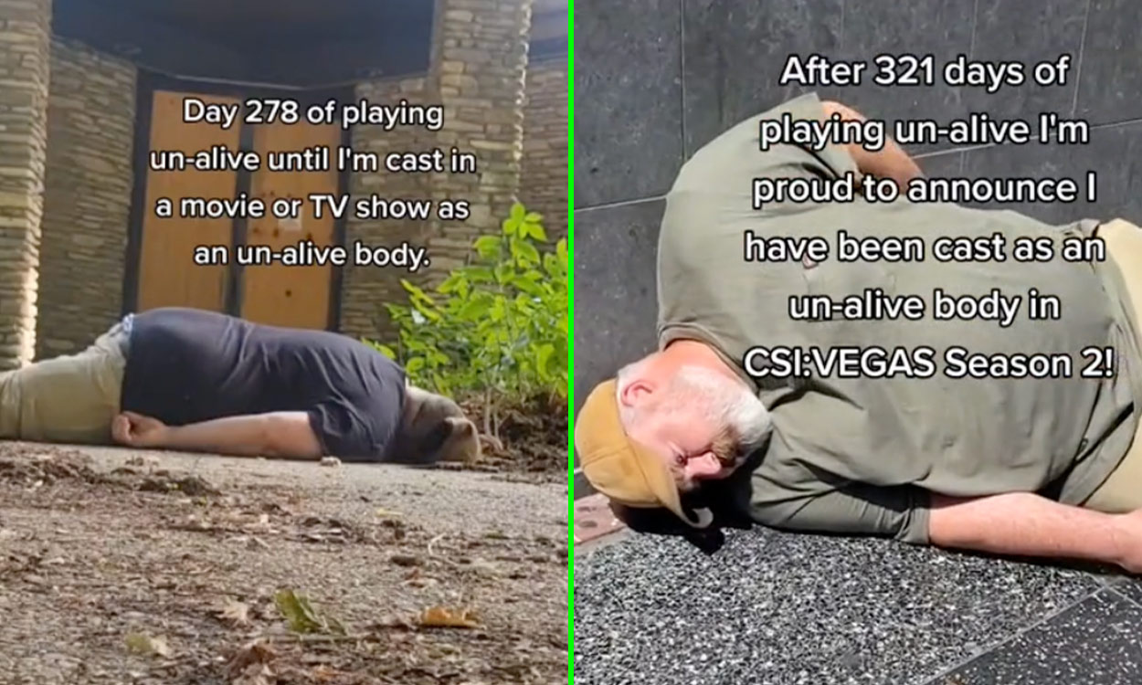 Man who filmed himself ‘playing dead’ on TikTok every day for 321 days lands ‘CSI’ part