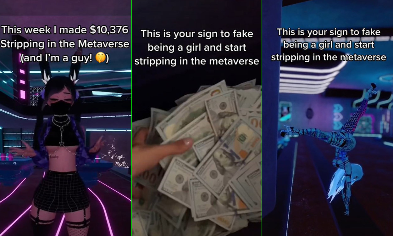 People are making $10,000 a week by stripping in the metaverse, viral TikTok claims