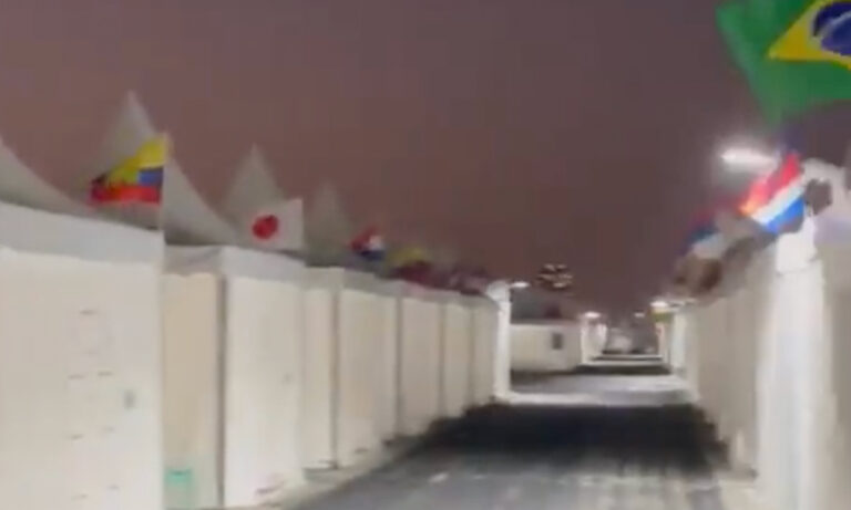 Leaked footage of Qatar’s 2022 FIFA World Cup tent village is giving Fyre Festival energy