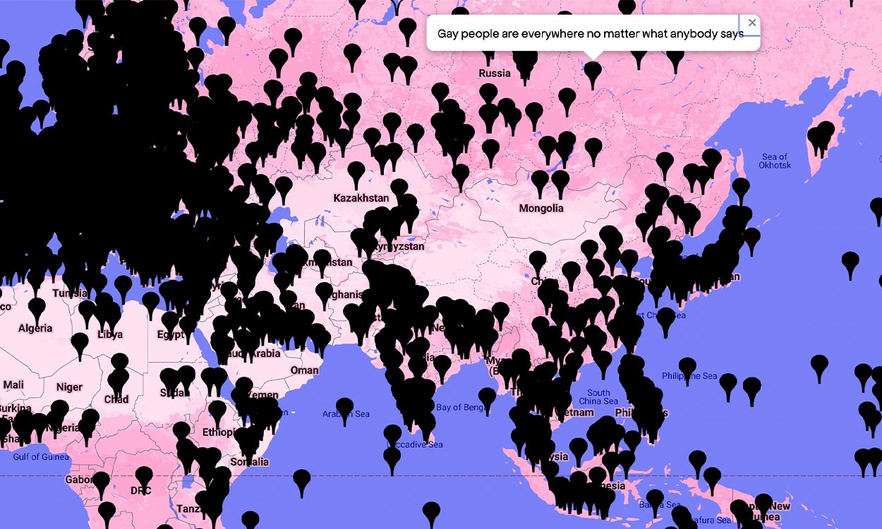 Queering the Map: a community-based platform sharing queer and trans stories from across the globe