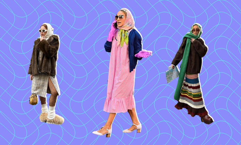 Get the look: Grandmacore would be giving Y2K a run for its money, it just can’t run that fast
