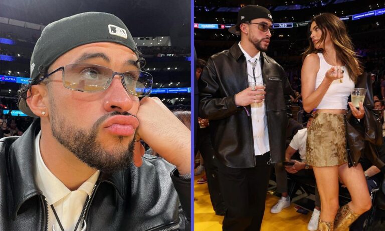 Courtside love… or not: Kendall Jenner and Bad Bunny fail...