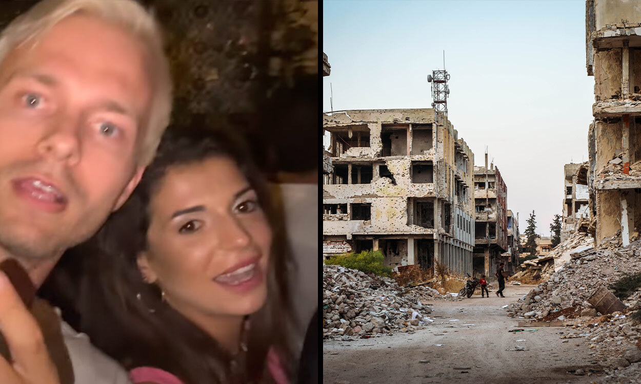 The dark truth behind travel influencers filming vlogs in Syria