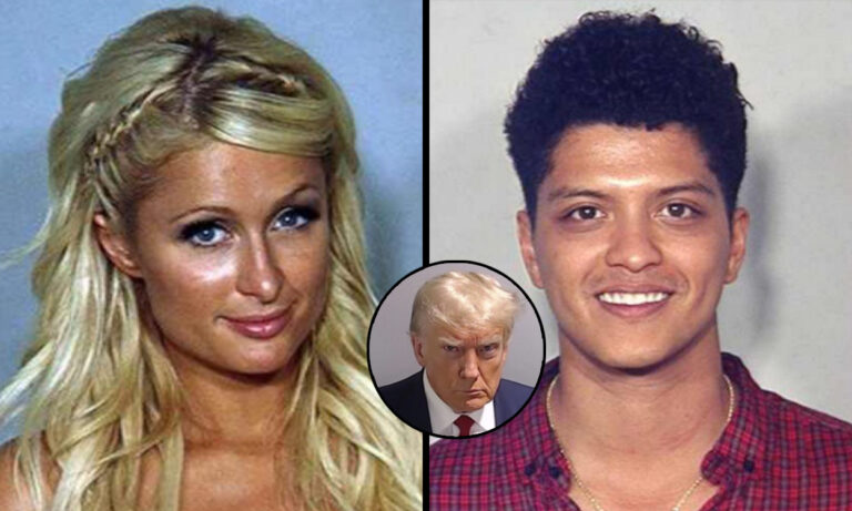 Most iconic celebrity mugshots: From Donald Trump to Khloe Kardashian and Bruno Mars