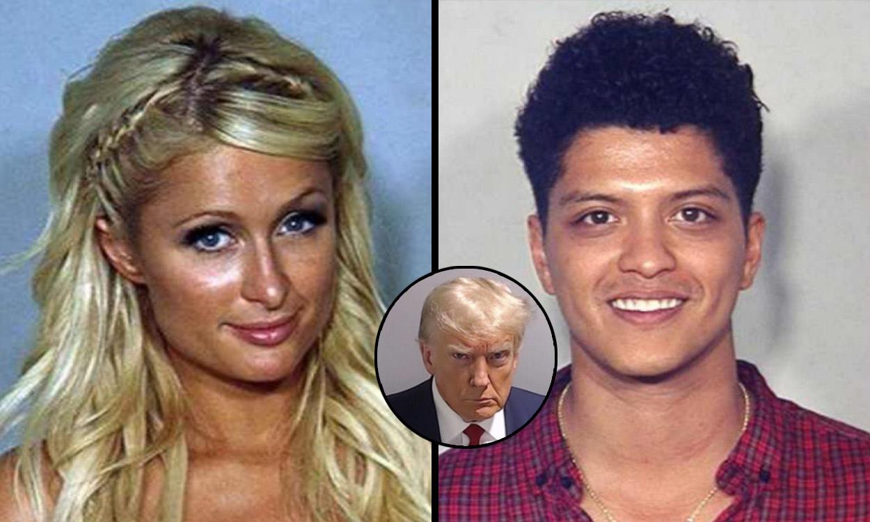 Most iconic celebrity mugshots: From Donald Trump to Khloe Kardashian and Bruno Mars