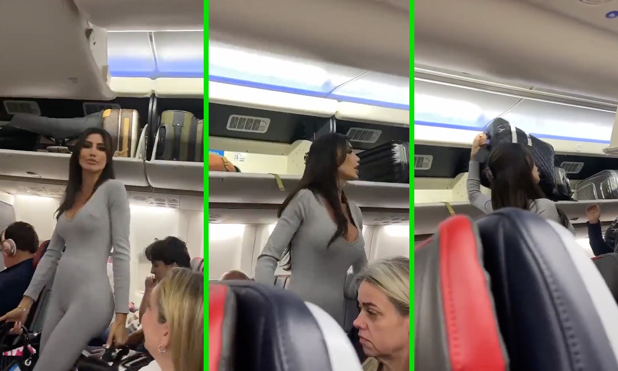 Woman rants about being Instagram famous in viral plane m...