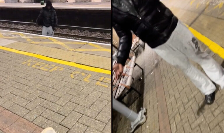Man climbs over train tracks to harass woman at London station, prompting calls for safety measures