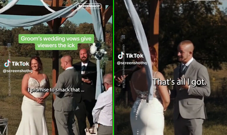 Groom’s crude vows were just the beginning: Dad and ex-girlfriend’s speeches go viral