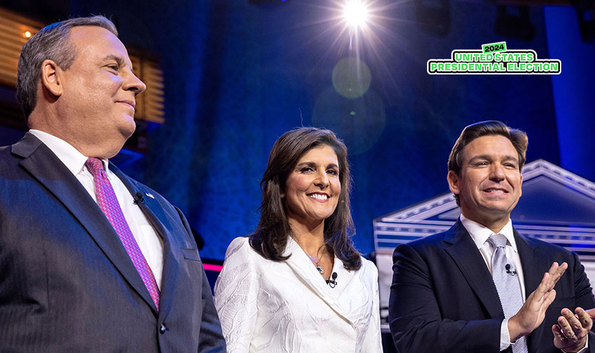 Nikki Haley pushes ahead of Ron DeSantis as Chris Christie drops out of presidential race
