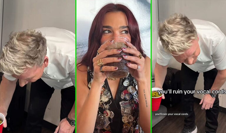 Gordon Ramsay gives Dua Lipa stern warning after trying her viral Diet Coke pickle juice cocktail