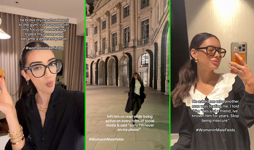 The women in male fields TikTok trend is for the girlies